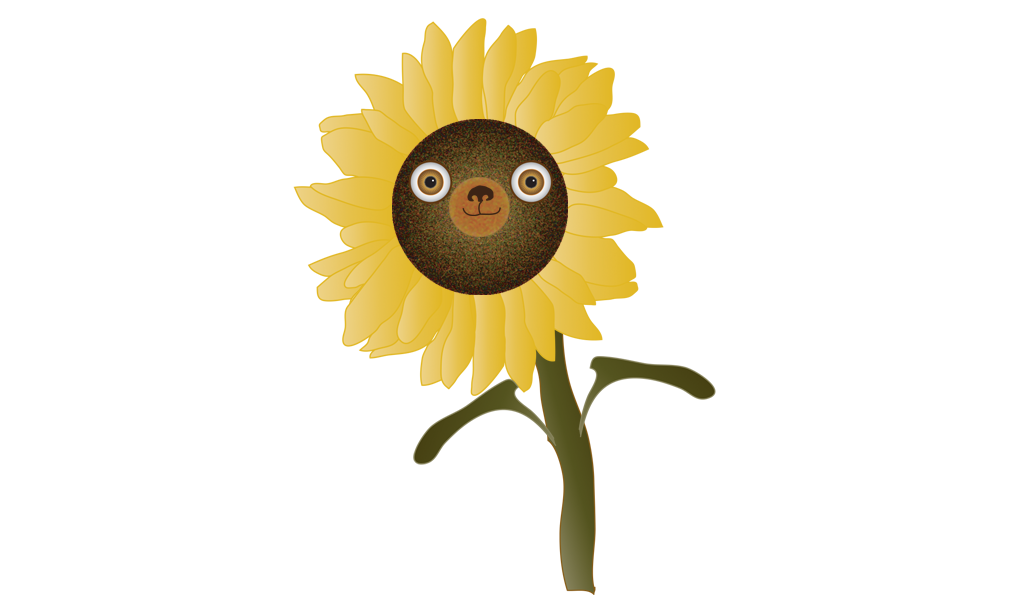 Sunflower Mascot Illustration