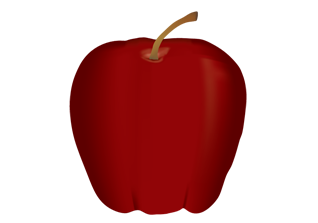 Red Apple Vector Illustration