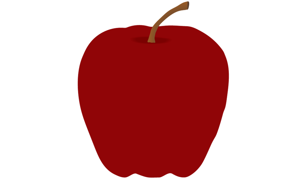 Red Apple 2 Vector Illustration