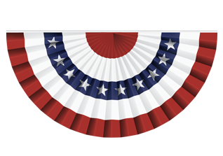 American Flag Star Banner Vector Illustrations