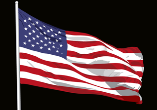 American Flag Vector Illustration