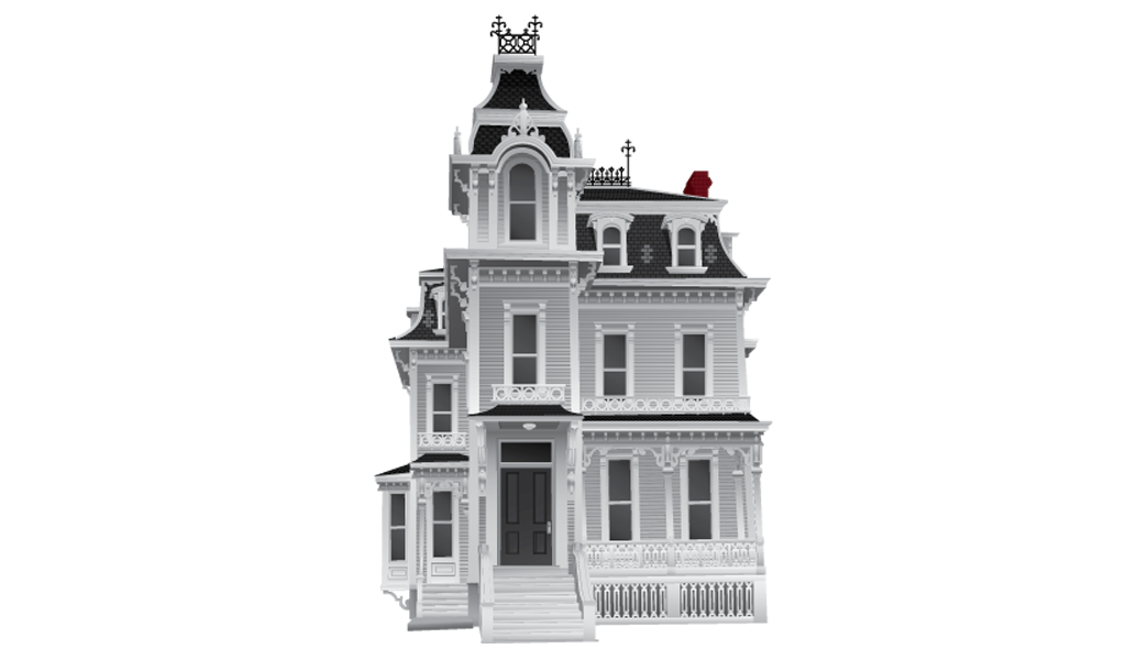 Victorian House Vector Illustration