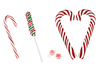 Candy Cane Vector Illustration